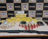 Pitangui: Mulher é presa com drogas, munições e arma