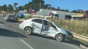 Veja vídeo: Mulher fica ferida em acidente na MG-050, em Divinópolis