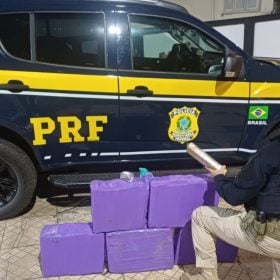 Fuga na BR-262 acaba com prisão de motorista e apreensão de 93 kg de maconha