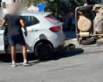 Colisão entre carros deixa trânsito lento no bairro Sidil, em Divinópolis