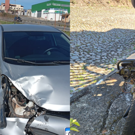 Acidente na MG-050 envolve carro e moto em Divinópolis