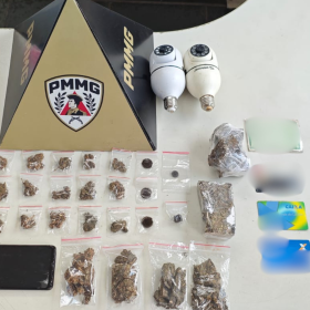 PM apreende drogas em Cláudio após investigação de homicídio