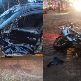 Acidente na BR-494, em Carmo da Mata, deixa motociclista gravemente ferido com múltiplas fraturas