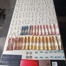 Nova Serrana: Guarda Municipal prende dupla e apreende grande quantidade de drogas