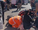 Menino de 7 anos atravessa rua correndo e é atropelado por moto em Formiga
