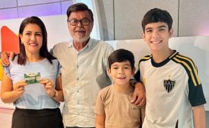 Ganhadora do Roletrando, Juliana do Afonso Pena retirou o seu prêmio no programa Jorge Neto