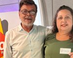 Ganhadora do Roletrando, Marcia Alves do Liberdade retirou o seu prêmio no programa Jorge Neto