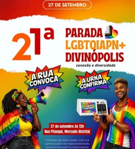 21ª Parada LGBTQIAPN+ de Divinópolis tem data marcada para setembro
