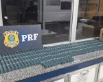 PRF apreende 600 kg de pólvora clandestina na BR-262, em Bom Despacho