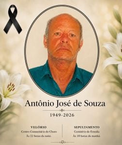 Morre Antônio José de Souza, importante liderança comunitária da região do Choro
