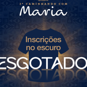 Caminhando com Maria esgota inscrições no escuro e revela camisa oficial neste domingo