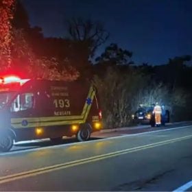 Carro atinge vaca e deixa três pessoas feridas na BR-494, em Nova Serrana