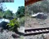 Carro 'voa' sobre linha férrea na zona rural de Divinópolis