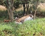 Acidente na MG-050 em Pimenta mobilizou equipes de resgate ap&oacute;s capotamento de ve&iacute;culo