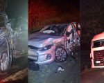 Acidente envolvendo caminhão, S10 e Onix na BR-354, em Arcos