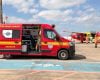 Helicóptero do Serviço Aéreo de Saúde durante transferência de bebê com cardiopatia de Divinópolis para Uberlândia.