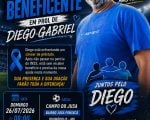 Jogo beneficente vai arrecadar recursos para ajudar Diego Gabriel em Divin&oacute;polis