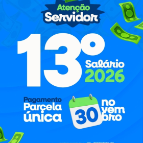 Prefeitura de Divinópolis anuncia data do pagamento do 13º salário dos servidores municipais.