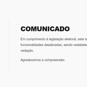 Restrições eleitorais entram em vigor
