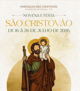 Paróquia São Cristóvão prepara Novena e Festa 2026 com celebrações, carreata e bênção dos motoristas