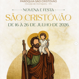 Paróquia São Cristóvão prepara Novena e Festa 2026 com celebrações, carreata e bênção dos motoristas