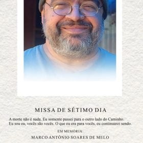 Missa de sétimo dia em memória de Marco Antônio Soares de Melo, o “Panela”, será celebrada neste domingo em Divinópolis