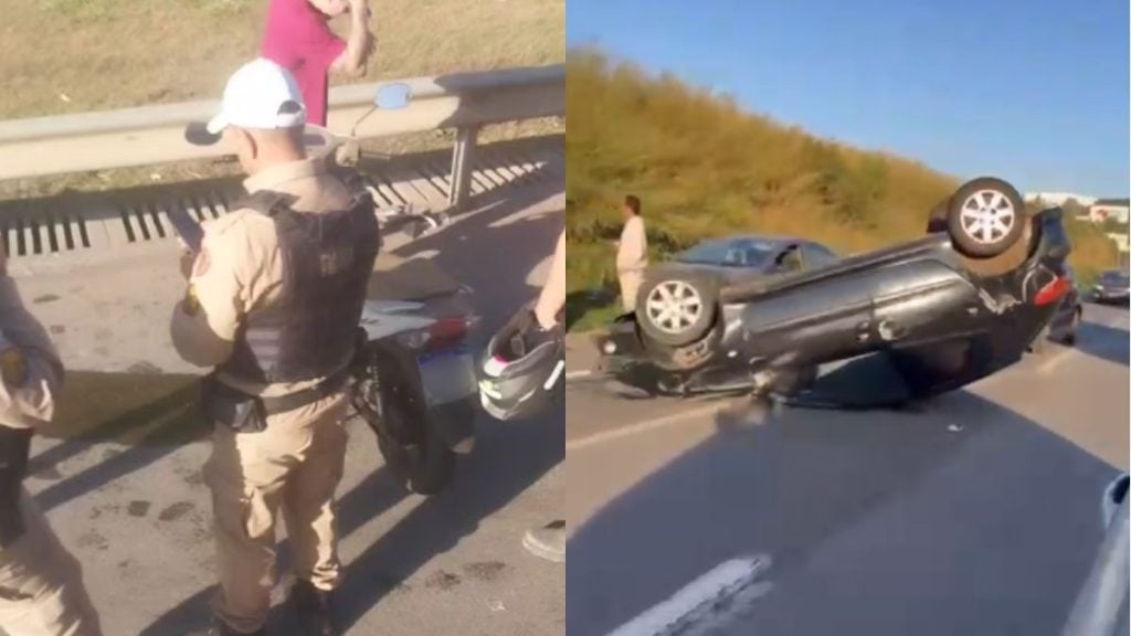 'Sequ&ecirc;ncia de acidentes' complica tr&acirc;nsito na MG-050, em Divin&oacute;polis
