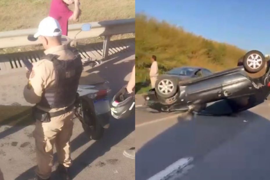 'Sequ&ecirc;ncia de acidentes' complica tr&acirc;nsito na MG-050, em Divin&oacute;polis