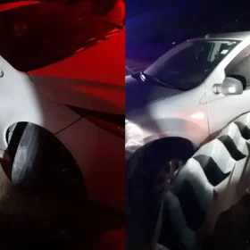 Acidente na BR-262 em Nova Serrana entre Renault Sandero e Toyota Corolla