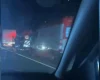 Acidente na BR-494 envolvendo veículos durante a noite