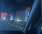 Acidente na BR-494 envolvendo veículos durante a noite