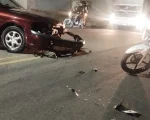 Acidente provoca trânsito lento na Avenida Governador Magalhães Pinto, em Divinópolis