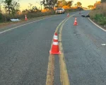 Acidente entre duas motocicletas na MG-060 em Biquinhas