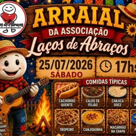 Arraiá da Associação Laços de Abraços em Divinópolis reúne famílias para festa solidária