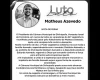 Nota de pesar por Matheus Azevedo divulgada pela Câmara Municipal de Divinópolis
