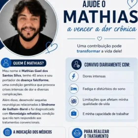 Campanha para tratamento de doença falciforme de Mathias Gael dos Santos Silva