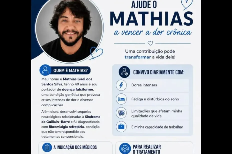 Campanha para tratamento de doença falciforme de Mathias Gael dos Santos Silva