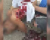 Viatura da Polícia Militar durante atendimento de ocorrência de confusão em bar em Oliveira.