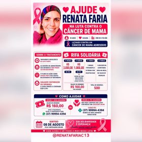 Divinopolitana promove campanha solidária para arrecadar recursos para tratamento contra câncer de mama