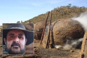 Corpo é encontrado em forno de carvoaria em Oliveira