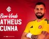 Internacional confirma contratação do goleiro Matheus Cunha, ex-Cruzeiro