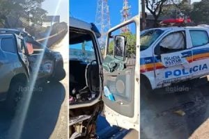 Caminhoneiro provoca acidentes e é baleado pela Polícia Militar durante perseguição no Anel Rodoviário em BH