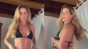 Deborah Secco apresenta biqu&iacute;ni de sua marca durante viagem a Fernando de Noronha