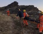 Mulher é resgatada por helicóptero após acidente em trilha no Pico do Itacolomi, em Minas Gerais