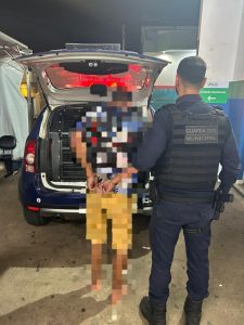 Após pedido de socorro da filha, mulher vítima de agressão é socorrida e acusado é preso