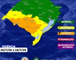 Defesa Civil do RS alerta para possibilidade de tornado