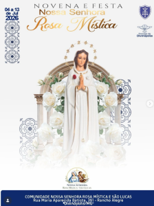 Comunidade do Rancho Alegre celebra festa de Nossa Senhora da Rosa Mística