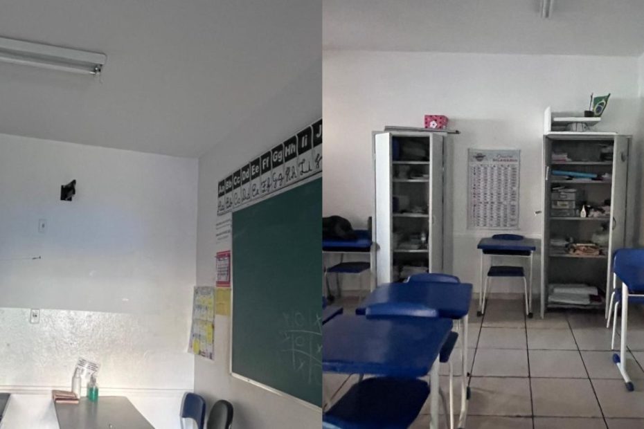 Escola &eacute; furtada no bairro Manoel Valinhas, em Divin&oacute;polis
