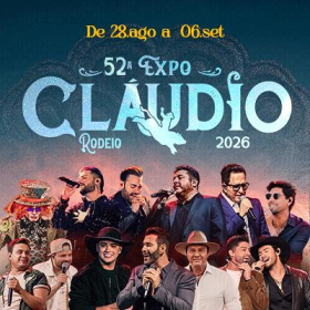 Contagem regressiva: 52ª ExpoCláudio terá Gusttavo Lima, Bruno & Marrone e nove dias de programação