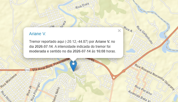 Moradores relatam sentir tremor de terra em Divin&oacute;polis nesta ter&ccedil;a (14)